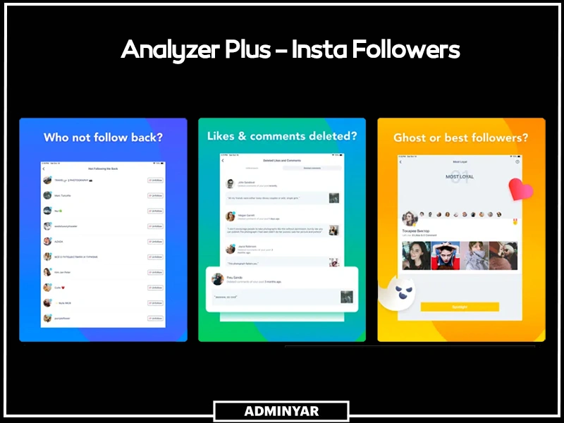 چگونه بفهمیم چه کسانی اینستاگرام ما را چک کرده اند با ابزار Analyzer Plus Insta Followers