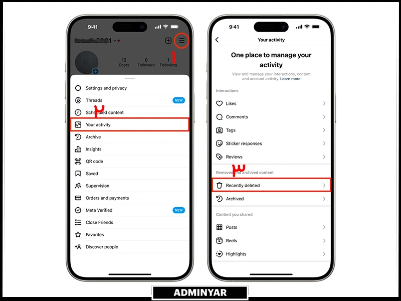 نحوه برگرداندن استوری پاک شده در اینستاگرام