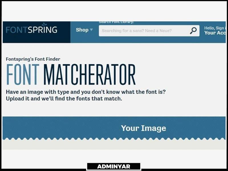 استفاده از سایت Font Matcherator برای تشخیص فونت از روی عکس