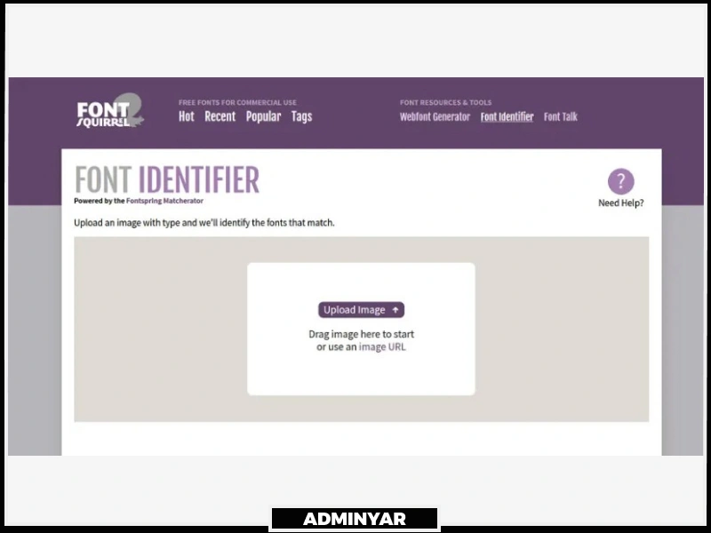 استفاده از سایت FontSquirrel Matcherator برای تشخیص فونت از روی عکس