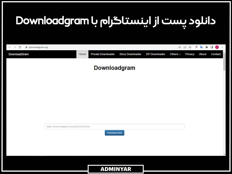 با سایت Downloadgram چگونه پست های اینستاگرام را دانلود کنیم؟