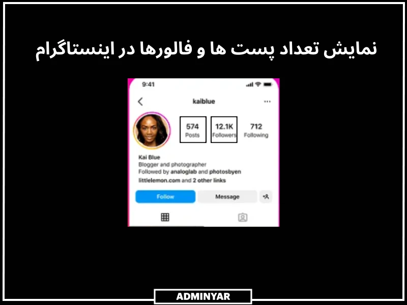 تعداد فالوورها و پست‌ها در اینستاگرام